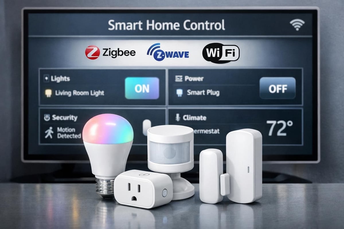 discover the differences between zigbee, z-wave, and wi-fi to find out which wireless technology is best for your smart home needs. compare features, range, compatibility, and security.